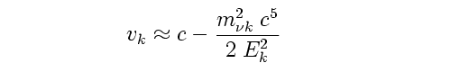 Approximate velocity for highly relativistic particles